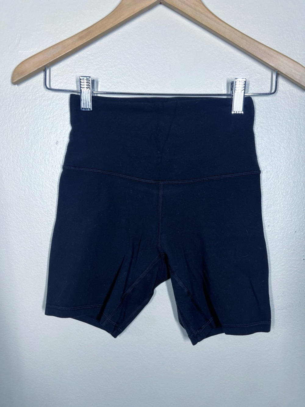 Lululemon Womens Align High Rise Biker Shorts 8" inseam Black Size 2 Workout